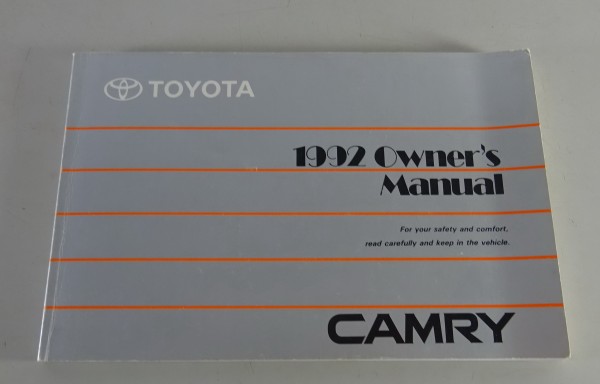 Owner´s Manual / Handbook Toyota Camry SXV10 / VCV10 from 1992
