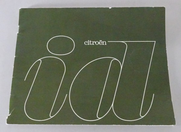 Prospekt / Broschüre Citroen ID 19 von 1963 auf deutsch