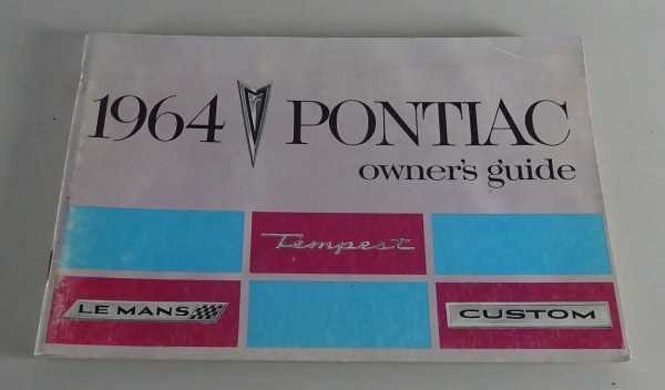 Owner´s Manual / Handbook Pontiac Tempest / Le Mans / Custom Stand 1964