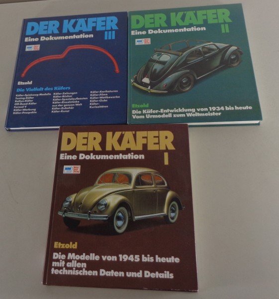 Bildband VW Käfer - Eine Dokumentation Band I - III original von 1984-87