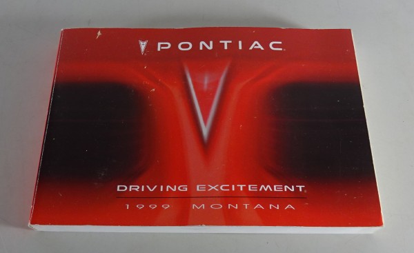 Owner´s Manual / Handbook Pontiac Montana Stand 1999