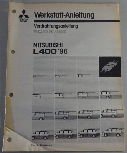 Werkstatthandbuch Mitsubishi L400 Nachtrag Elektrik Schaltpläne Baujahr ab 1996