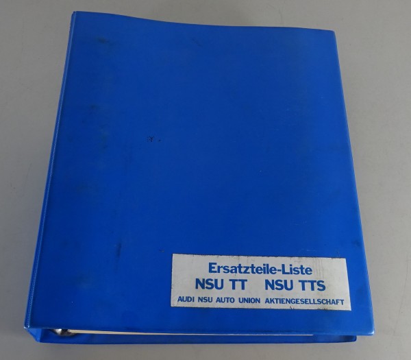 Teilekatalog / Ersatzteilliste NSU Prinz 1000 / TT / TTS Stand 03/1969