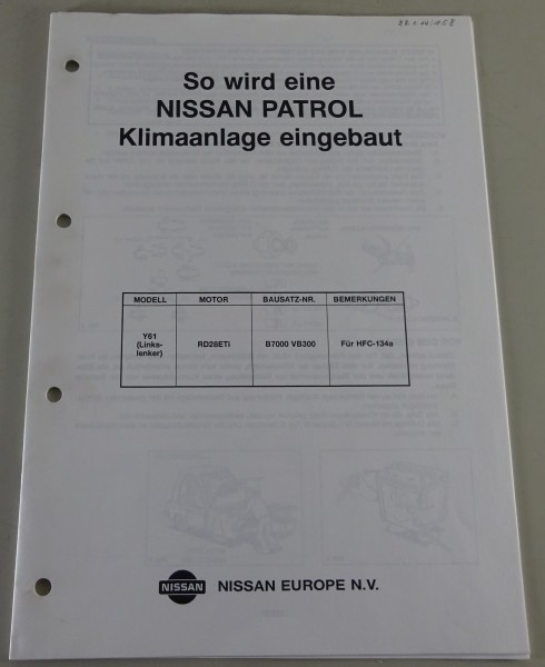 Installationsanleitung Nissan Patrol Y61 (Linkslenker) Klimaanlage Motor RD28ETi