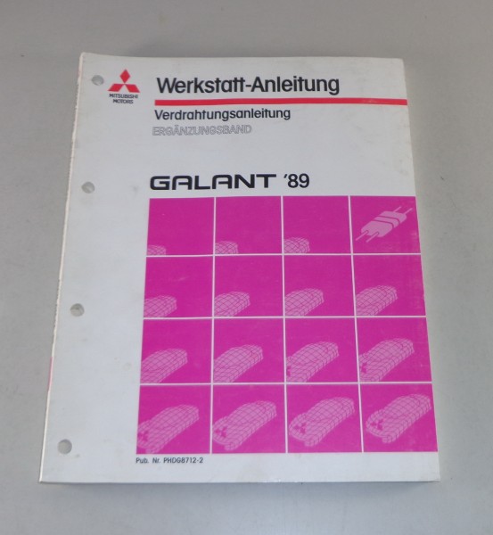 Werkstatthandbuch Mitsubishi Galant E 30 Nachtrag Elektrik Schaltpläne ab 1989