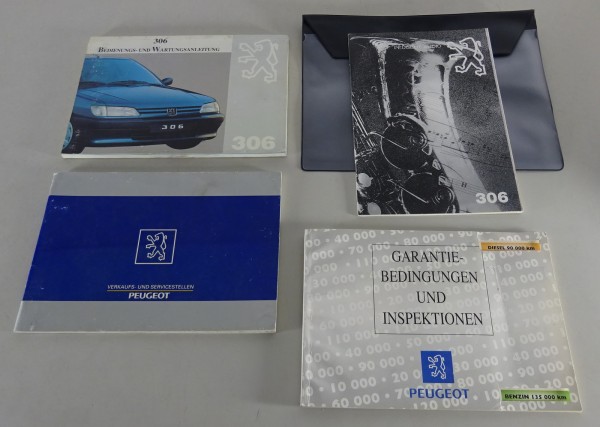 Bordmappe mit Betriebsanleitung / Handbuch Peugeot 306 Stand 09/1994