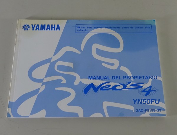 Manual del Propietario Yamaha YN50FU from 05/2018