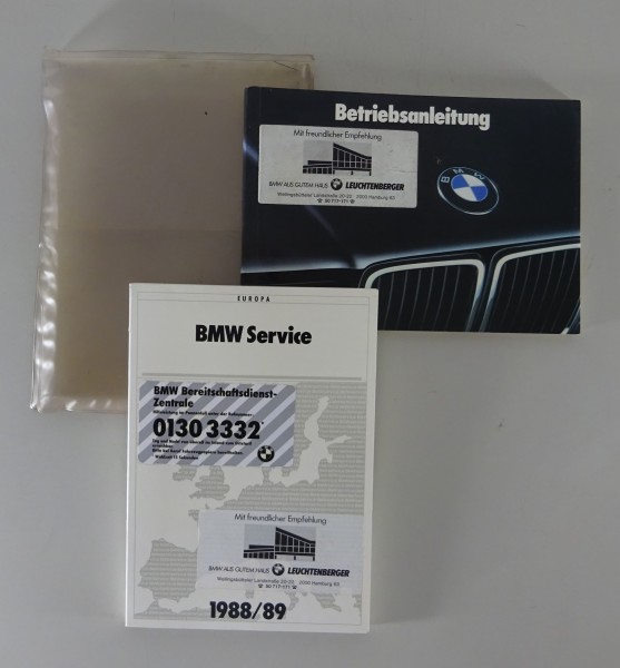 Bordmappe + Betriebsanleitung BMW 7er E32 730i / 735i + iL / 750i + iL von 1988