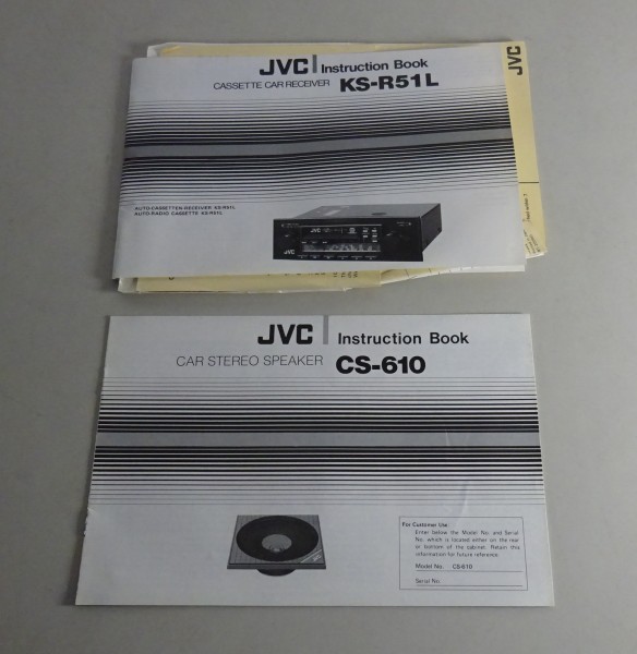 Betriebsanleitung / Instruction Book JVC Autoradio Cassette Car Receiver KS-R51L