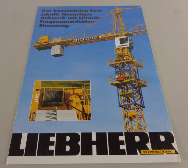 Prospekt Liebherr Neuartiges Hubwerk mit Litronicfrequenzumrichtersteuerung ´94