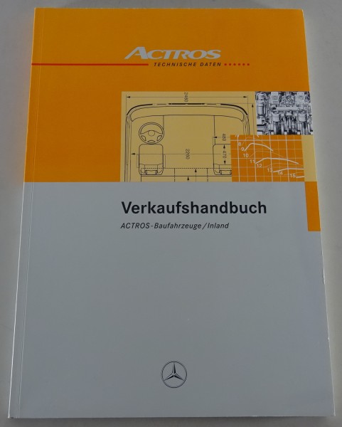 Verkaufshandbuch Mercedes Benz Actros Baufahrzeuge Stand 05/1997