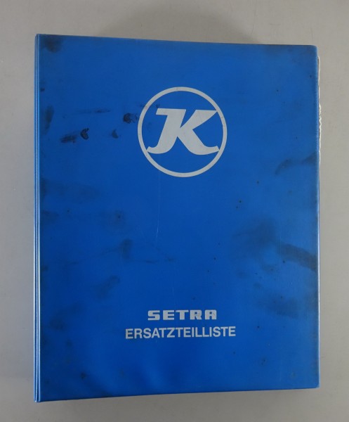 Teilekatalog / Ersatzteilliste Kässbohrer Setra Bus Typ S 110 H Stand 1978