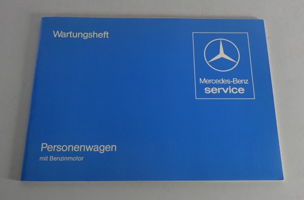 Scheckheft Mercedes W126 / W123 / R107 blanko ohne Einträge Stand 03/1982