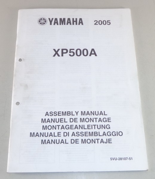 Montageanleitung / Set Up Manual Yamaha XP 500 A Stand 2005