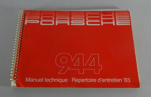 Manuel technique / Repertoire d'entretien Porsche 944 année modèle 1983 original