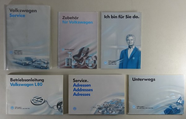 Bordmappe + Betriebsanleitung Volkswagen VW L80 7,5 Tonner Stand 01/1995