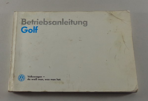 Betriebsanleitung VW Golf 2/II incl. GTI von 1990