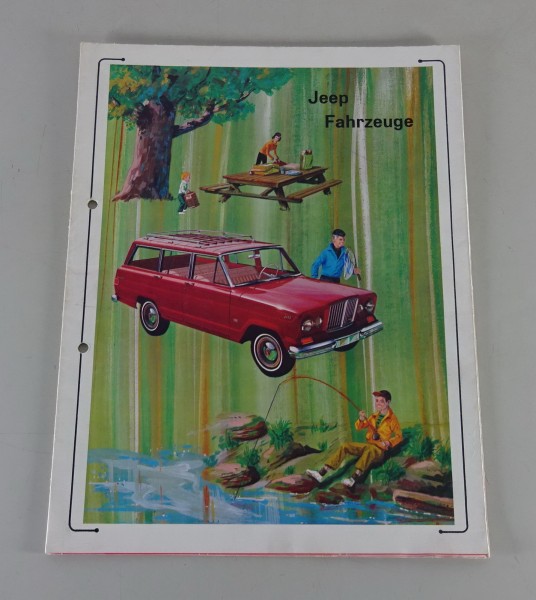 Prospekt / Broschüre Kaiser Jeep Wagoneer + CJ-5 / CJ-6 Stand 1965