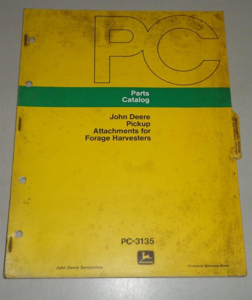 Teilekatalog / Parts Catalog John Deere Pickup / Grassammler - 07/1974