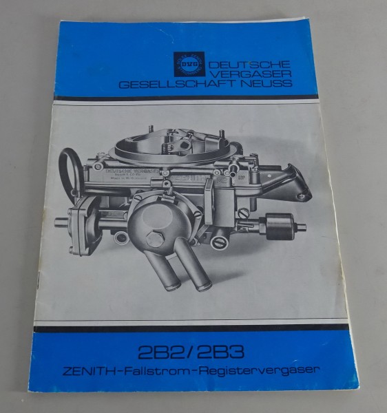 Handbuch Zenith ZB2 / ZB3 für VW / Audi Stand 11/1977