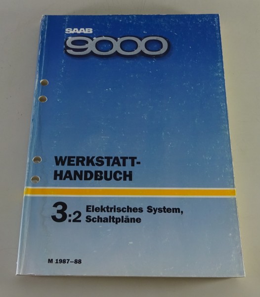 Werkstatthandbuch Saab 9000 Elektrisches System Schaltpläne Modelljahr 1987 / 88