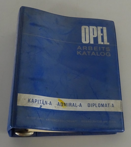 Arbeitswerte Richtzeiten Opel Kapitän / Admiral / Diplomat A von 1965