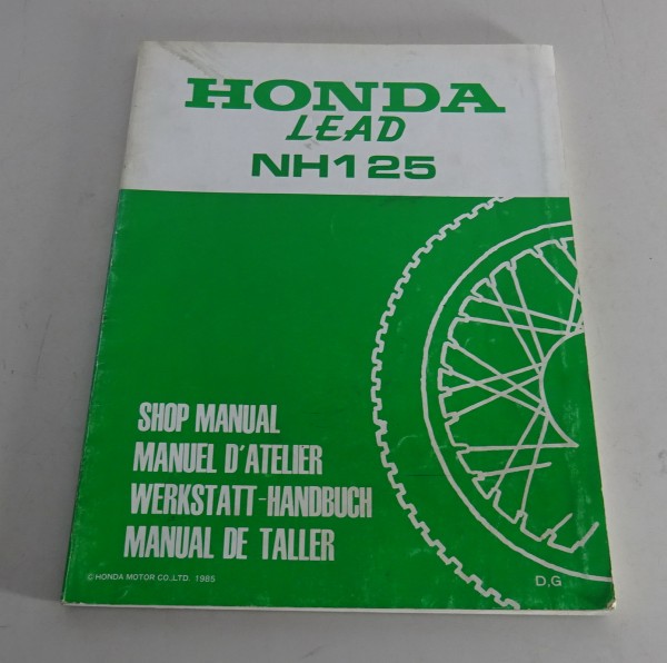 Werkstatthandbuch Nachtrag / Supplement Honda Lead NH 125 Ausgabe 1985