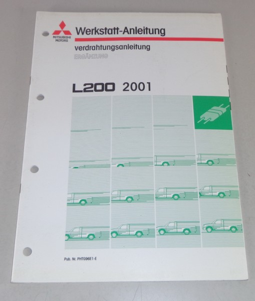 Werkstatthandbuch Nachtrag Elektrik Schaltpläne Mitsubishi Pick-Up L200 ab 2001