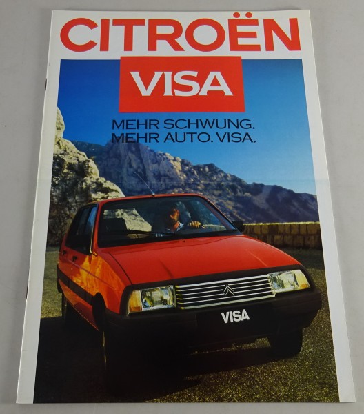 Prospekt / Broschüre Citroën Visa | Mehr Schwung. Mehr Auto. Visa. Stand 09/1986