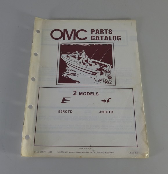 Teilekatalog Johnson Evinrude Außenborder / Outboards 2 Models von 9/1983