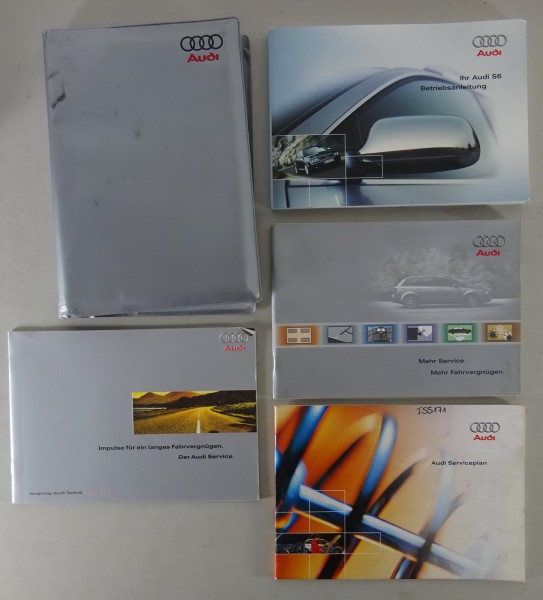 Bordmappe + Betriebsanleitung Audi S6 C5 + Quattro Stand 05/2001