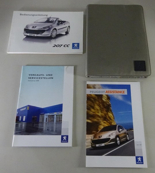 Bordmappe + Betriebsanleitung / Handbuch Peugeot 207 cc Stand 10/2006