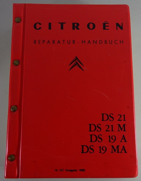 Werkstatthandbuch / Reparaturanleitung Citroen DS 19 MA/A + DS 21 / M Stand 1966
