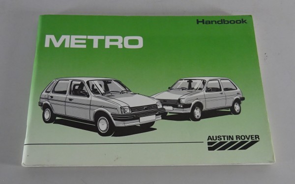 Owner´s Manual / Handbook Austin Metro from 04/1987