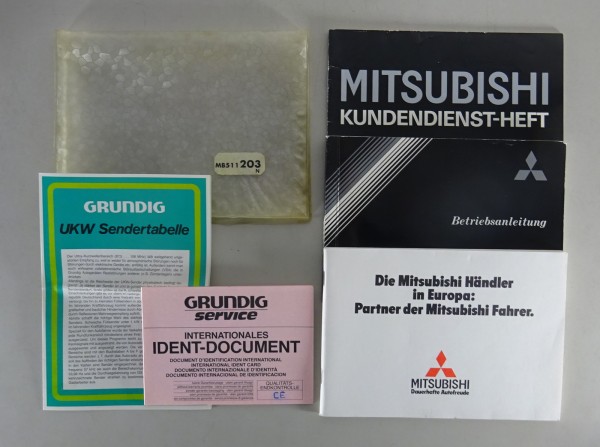 Bordmappe + Betriebsanleitung Mitsubishi Galant E 30 Stand 1986