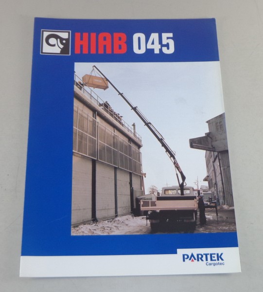 Prospekt / Broschüre Hiab Ladekran 045 Stand 03/1998
