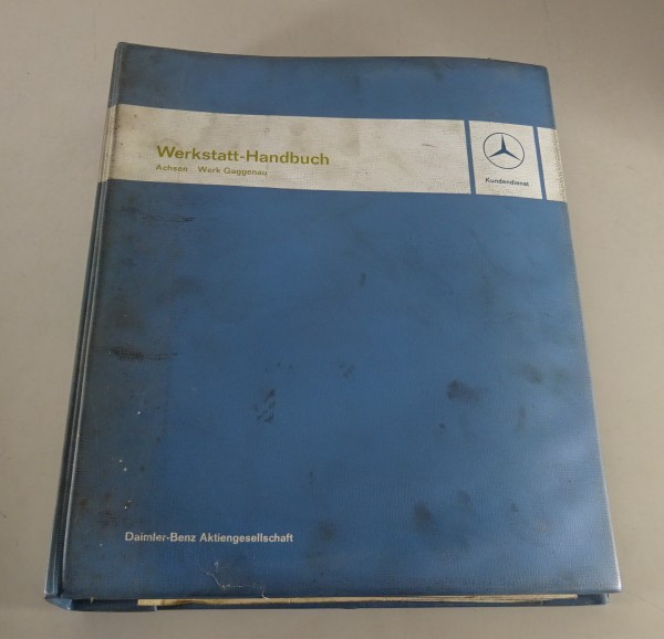 Werkstatthandbuch Reparaturanleitung Mercedes Benz LKW Achsen Gaggenau, 12/1963