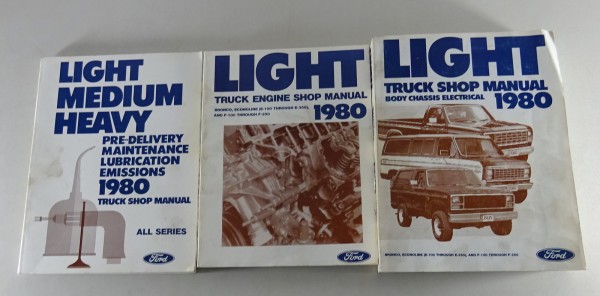 Werkstatthandbuch Ford Bronco, Econoline Van + F Serie Pick Up Modelljahr 1980