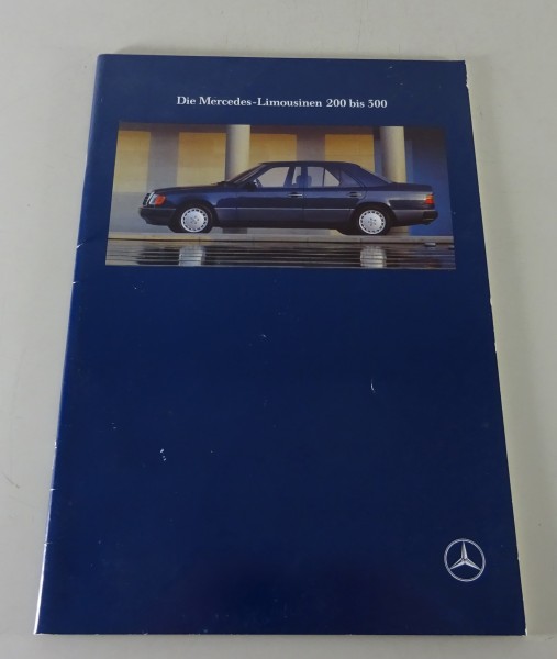 Prospekt / Broschüre Mercedes-Benz W124 MOPF 1 Benzin & Diesel Stand 03/1991