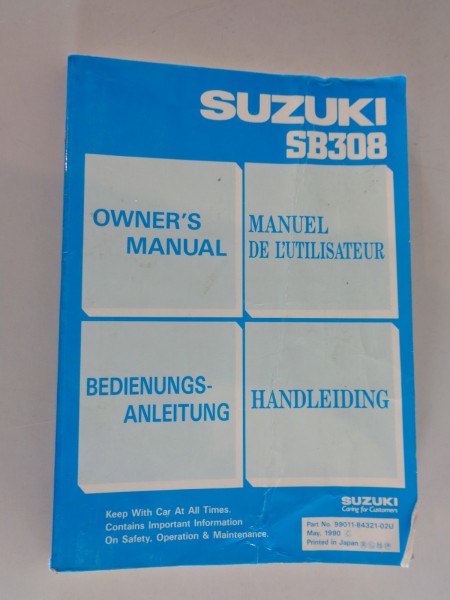 Betriebsanleitung / Owner's Manual Suzuki Alto SB308 von 03/1990