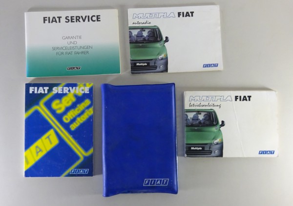 Bordmappe + Betriebsanleitung | Fiat Multipla Benzin + Diesel | Stand 09/1998