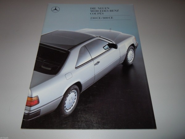 Prospekt Mercedes Benz C124 W124 Coupé C124 230 300 CE, Stand 08/1988