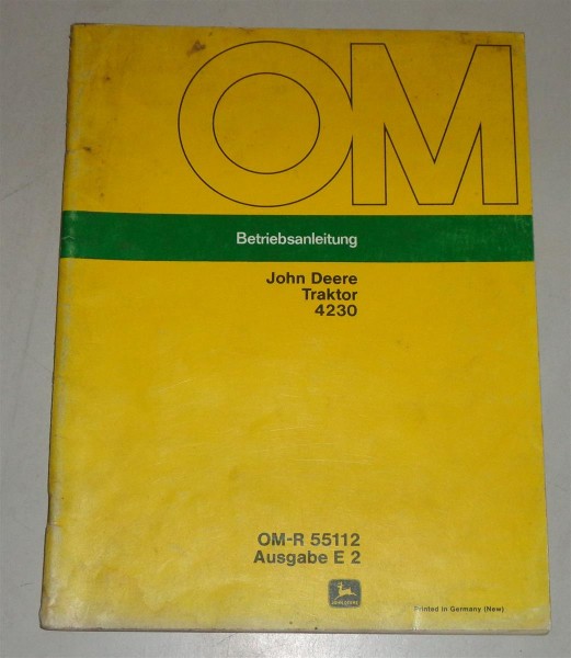 Betriebsanleitung / Handbuch John Deere Traktor 4230