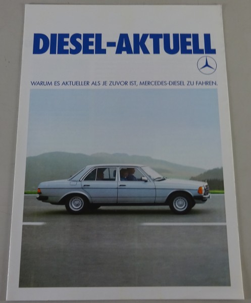 Prospekt / Broschüre Mercedes-Benz Diesel-Aktuell / W123 Diesel Stand 10/1980