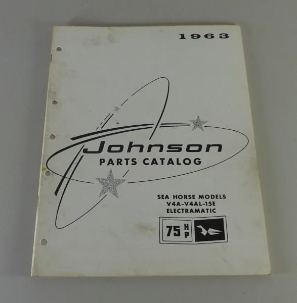 Teilekatalog OMC Johnson 75 PS Sea Horse Models von 1963