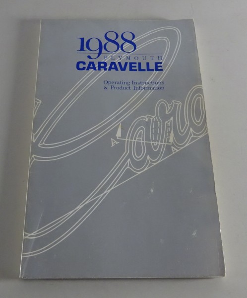 Owner´s Manual / Handbook Plymouth Caravelle Stand 1988