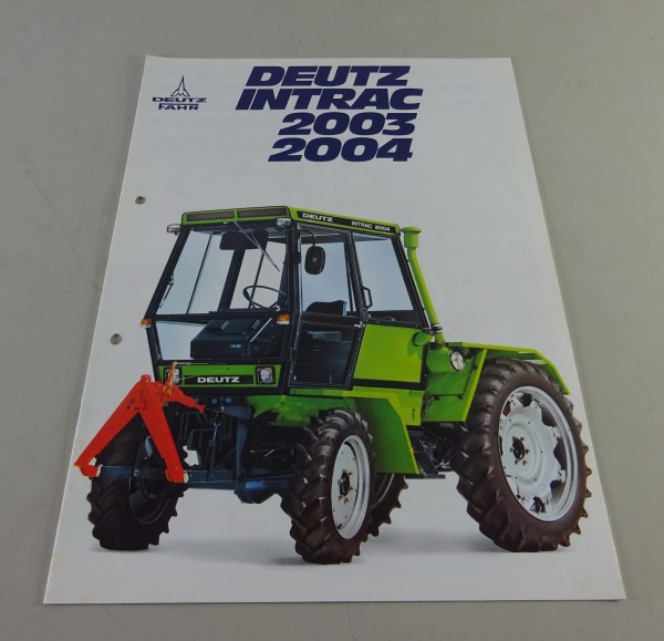 Prospekt / Broschüre Deutz INTRAC 2004 Stand 11/1980