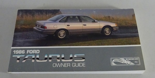 Owner´s Manual / Handbook Ford Taurus Stand 1986