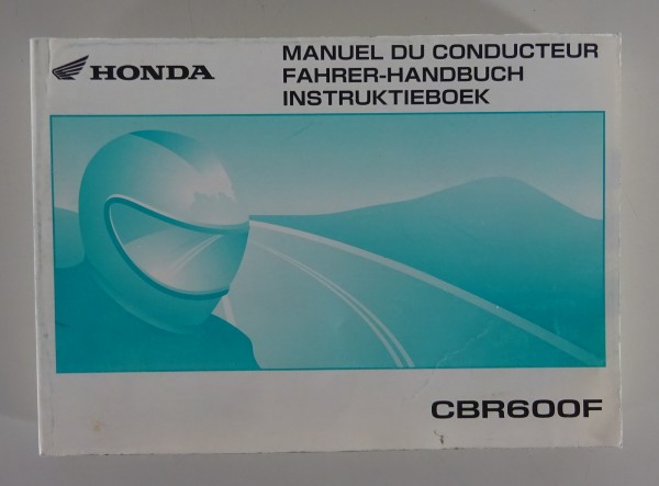 Betriebsanleitung / Instruktieboek Honda CBR600F Stand 2004