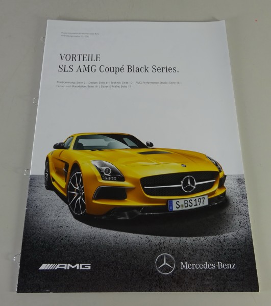 Vorteile Mercedes-Benz SLS AMG Coupé Black Series Typ C197 Stand 11/2012